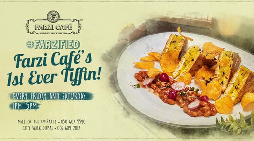 Tiffin Menu - Farzi Café event at Farzi Cafe