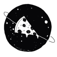 Restaurant Moon Slice Logo